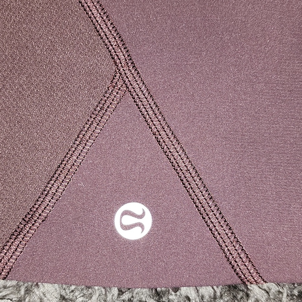 Lululemon Pace Rival Mauve Cropp Size 6 - image 5